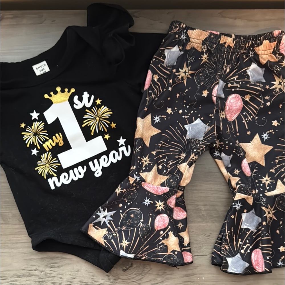 My 1st New Year Outfit - Black and Gold